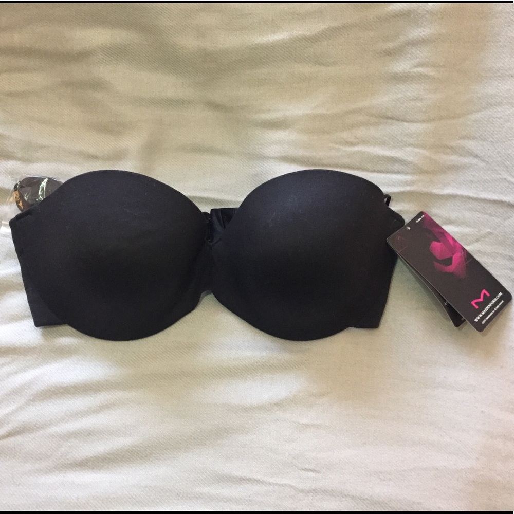 Black Strapless Bra